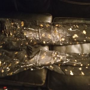 Black and Gold Laguna Beach Jeans 44 x 32